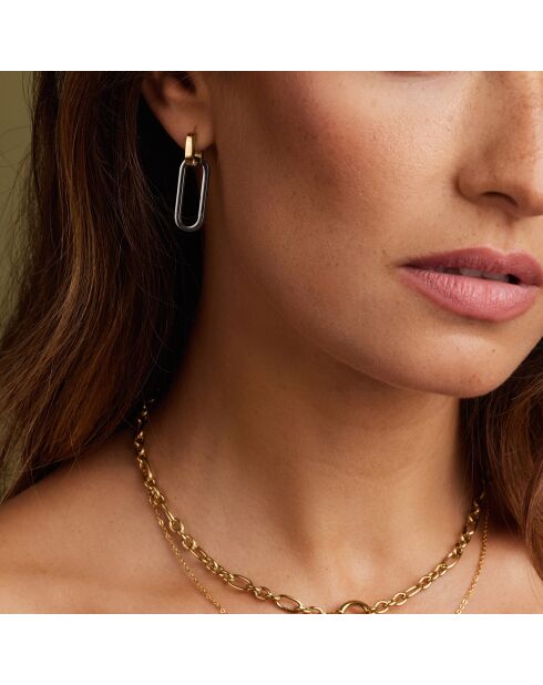 Boucles d'oreilles Formia en Acier doré/argenté