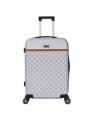 Valise Cabine 4 roues doubles Odeon 55 cm argentée