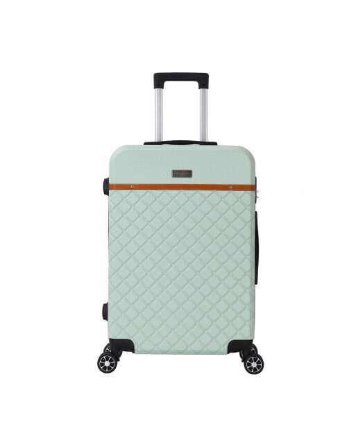 Valise Moyen Séjour 4 roues doubles Odeon 65 cm vert amande