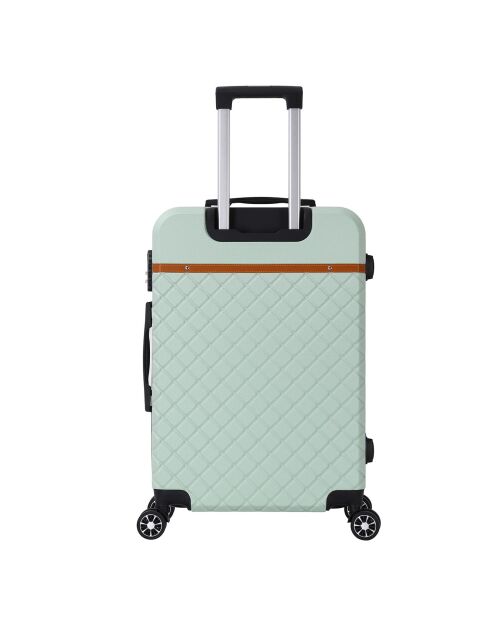 Valise Moyen Séjour 4 roues doubles Odeon 65 cm vert amande