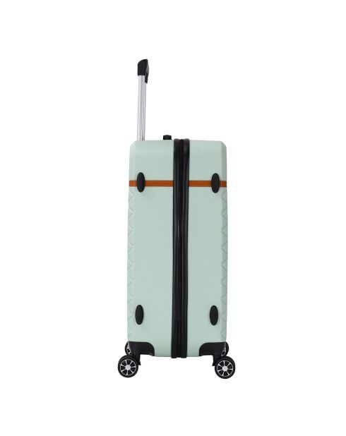 Valise Moyen Séjour 4 roues doubles Odeon 65 cm vert amande
