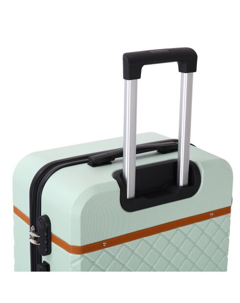 Valise Moyen Séjour 4 roues doubles Odeon 65 cm vert amande