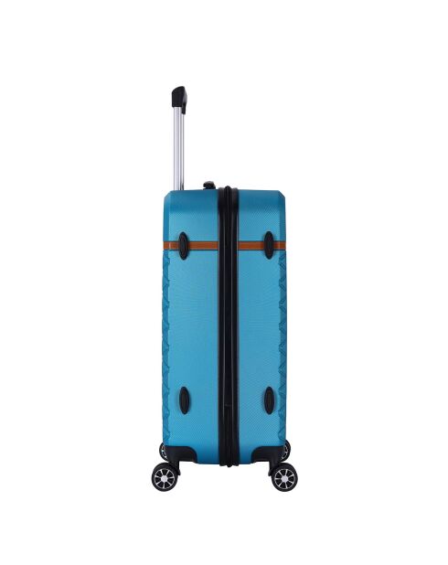Valise Moyen Séjour 4 roues doubles Odeon 65 cm bleu indigo