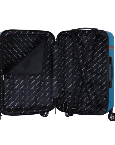 Valise Moyen Séjour 4 roues doubles Odeon 65 cm bleu indigo