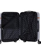 Valise Moyen Séjour 4 roues doubles Odeon 65 cm argentée
