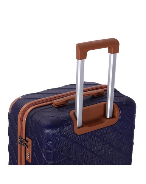 Valise Moyen Séjour 4 roues doubles St Germ 65 cm bleu marine