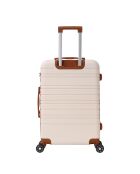 Valise Long Séjour 4 roues doubles Madeleine 75 cm crème