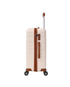 Valise Long Séjour 4 roues doubles Madeleine 75 cm crème