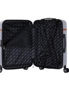 Valise Long Séjour 4 roues doubles Odeon 75 cm argentée