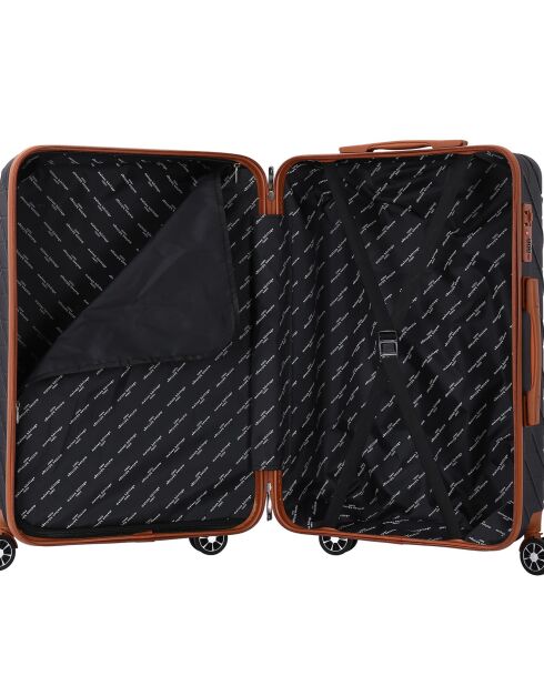 Valise Long Séjour 4 roues doubles St Germ 75 cm noire