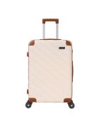Valise Long Séjour 4 roues doubles St Germ 75 cm crème