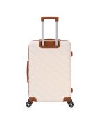 Valise Long Séjour 4 roues doubles St Germ 75 cm crème
