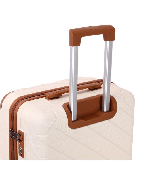 Valise Long Séjour 4 roues doubles St Germ 75 cm crème