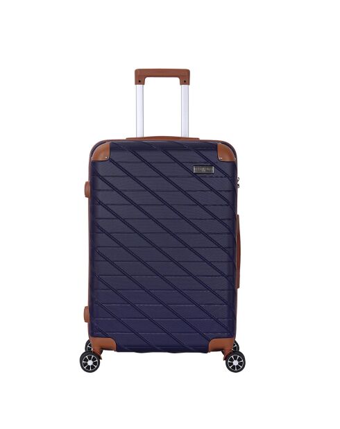 Valise Long Séjour 4 roues doubles St Germ 75 cm bleu marine