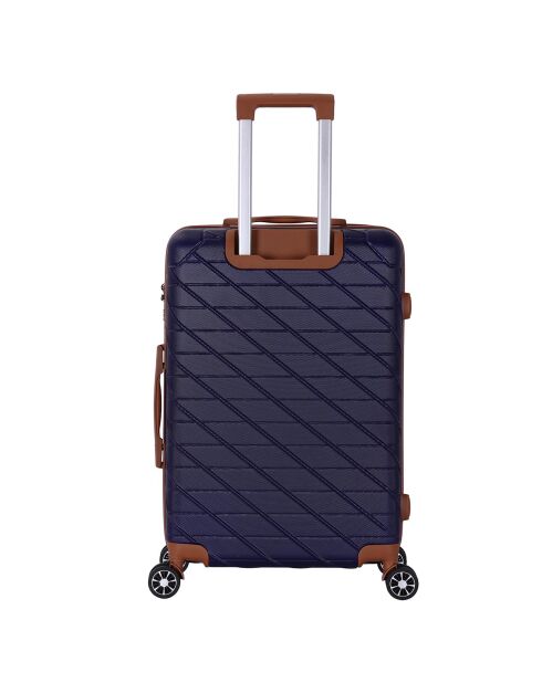 Valise Long Séjour 4 roues doubles St Germ 75 cm bleu marine