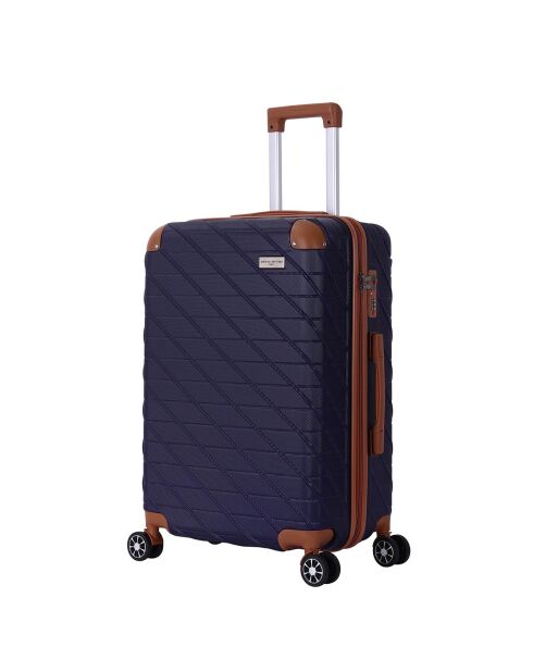 Valise Long Séjour 4 roues doubles St Germ 75 cm bleu marine
