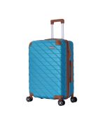 Valise Long Séjour 4 roues doubles St Germ 75 cm bleu indigo