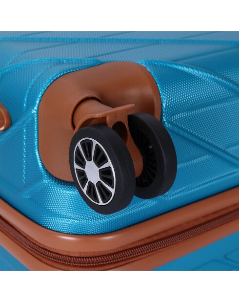 Valise Long Séjour 4 roues doubles St Germ 75 cm bleu indigo