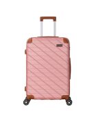 Valise Long Séjour 4 roues doubles St Germ 75 cm rose doré