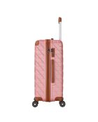 Valise Long Séjour 4 roues doubles St Germ 75 cm rose doré