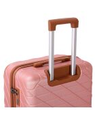 Valise Long Séjour 4 roues doubles St Germ 75 cm rose doré