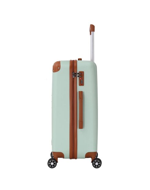 Valise Long Séjour 4 roues doubles Trocadéro 75 cm vert amande