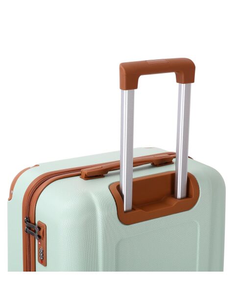 Valise Long Séjour 4 roues doubles Trocadéro 75 cm vert amande
