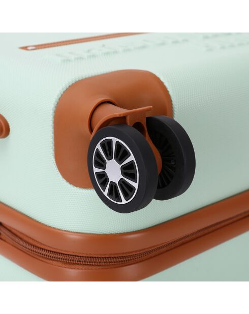 Valise Long Séjour 4 roues doubles Trocadéro 75 cm vert amande