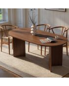 Table à manger Sablin noyer - 180x75x89.5 cm