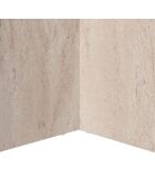Table à manger Sablin travertin - 180x75x89.5 cm