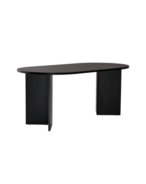 Table à manger Sablin bois noir - 180x75x89.5 cm