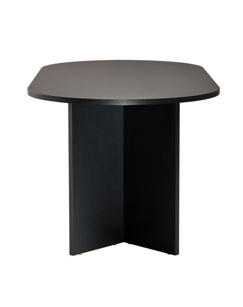 Table à manger Sablin bois noir - 180x75x89.5 cm