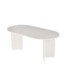 Table à manger Sablin bois blanc - 180x75x89.5 cm