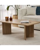 Table basse Sabin chêne - 119x40x60 cm