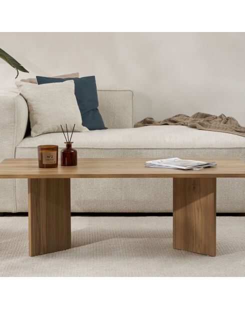 Table basse Sabin chêne - 119x40x60 cm