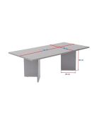 Sabin Couchtisch aus Nussbaumholz - 119x40x60 cm