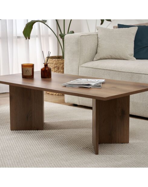 Table basse Sabin noyer - 119x40x60 cm