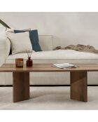 Sabin Couchtisch aus Nussbaumholz - 119x40x60 cm