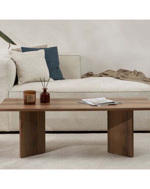 Table basse Sabin noyer - 119x40x60 cm