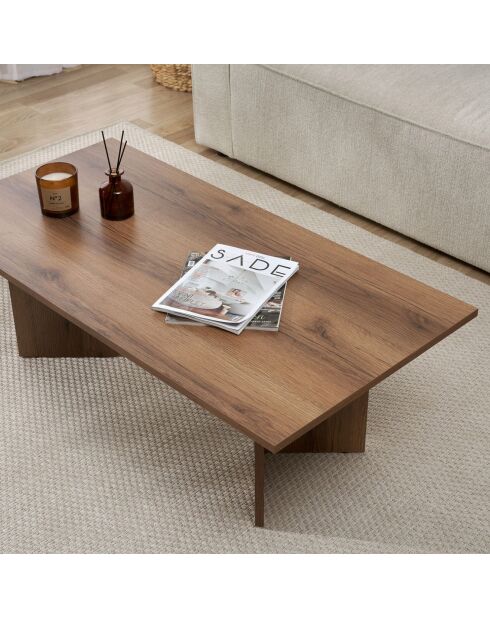 Table basse Sabin noyer - 119x40x60 cm