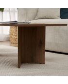 Sabin Couchtisch aus Nussbaumholz - 119x40x60 cm