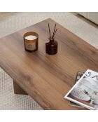 Sabin Couchtisch aus Nussbaumholz - 119x40x60 cm