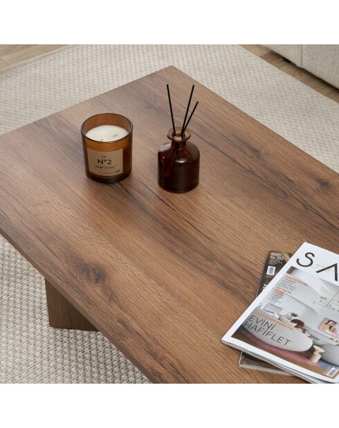 Table basse Sabin noyer - 119x40x60 cm