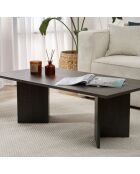 Table basse Sabin noire - 119x40x60 cm