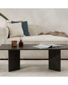 Table basse Sabin noire - 119x40x60 cm