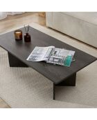 Table basse Sabin noire - 119x40x60 cm