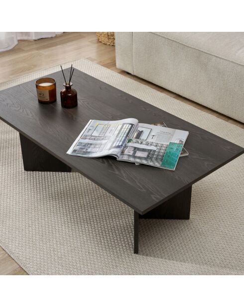 Table basse Sabin noire - 119x40x60 cm