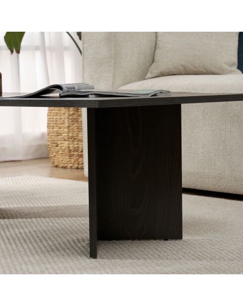 Table basse Sabin noire - 119x40x60 cm