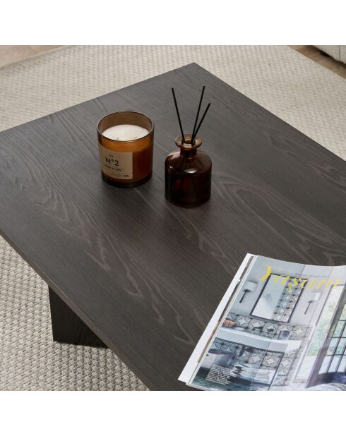 Table basse Sabin noire - 119x40x60 cm
