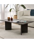 Table basse Sabin noire - 119x40x60 cm